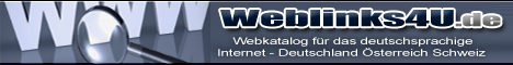 Webkatalog Weblinks4U -  - jetzt kostenlos eintragen