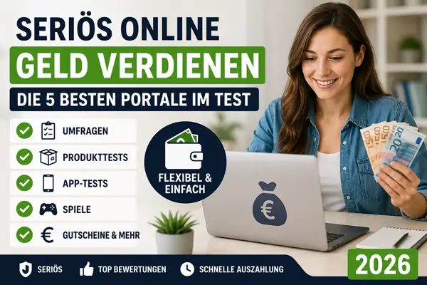 Online Geld verdienen: Seriöse Anbieter im Vergleich