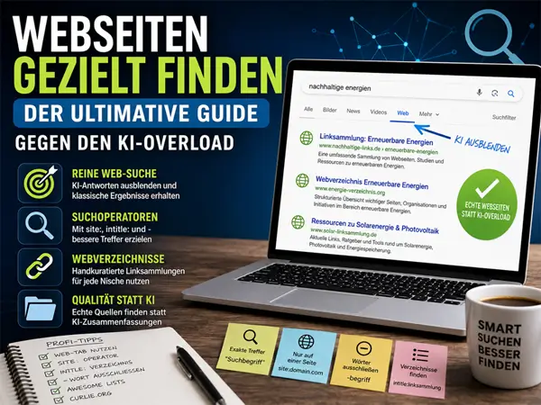 Webseiten gezielt finden: Der ultimative Guide gegen KI-Overload