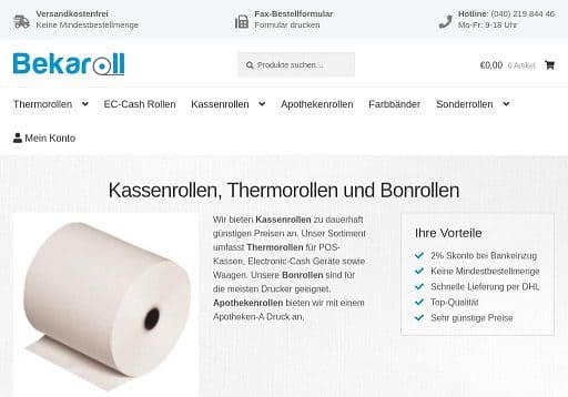 Bekaroll Kassenrollen-Versand
