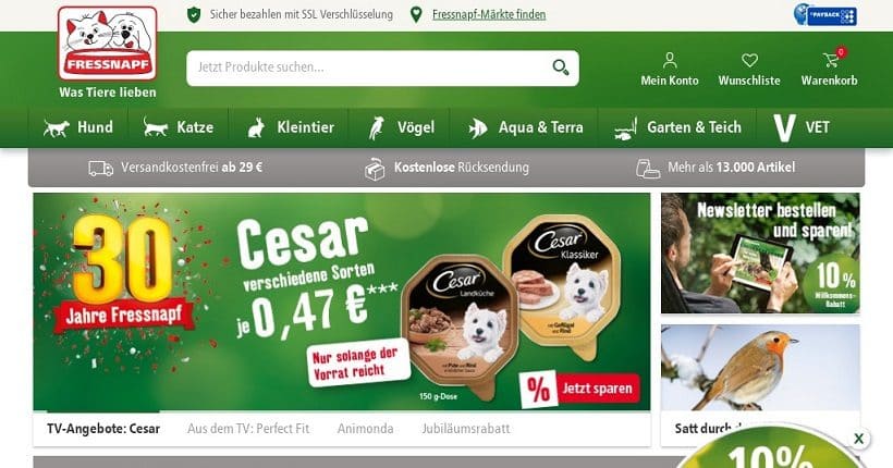 Fressnapf – Hundekorb & Co.