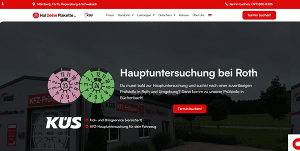 HU AU (Hauptuntersuchung) in Roth für Auto Anhänger Motorrad