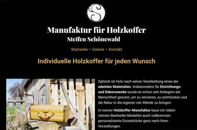 Die Manufaktur für individuelle Holzkoffer