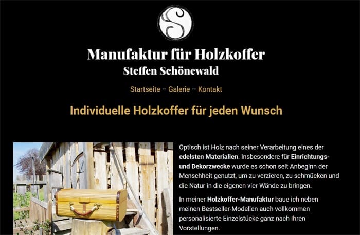 Die Manufaktur für individuelle Holzkoffer