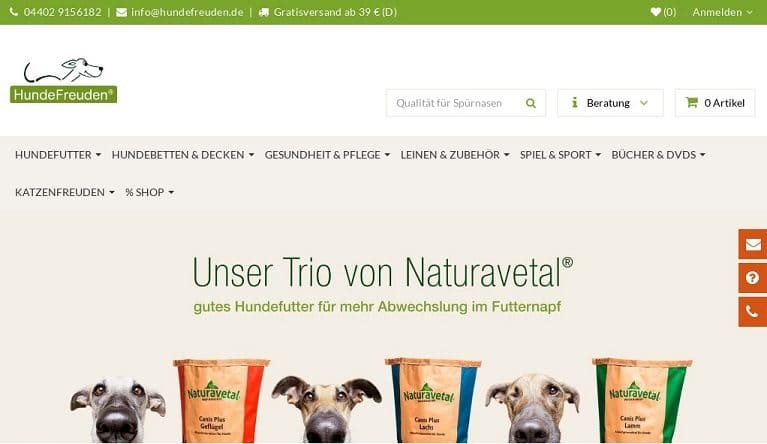 HundeFreuden Qualität für Hund und Katze