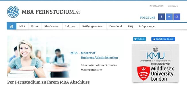 Berufsbegleitende deutschsprachige MBA-Fernstudiengänge