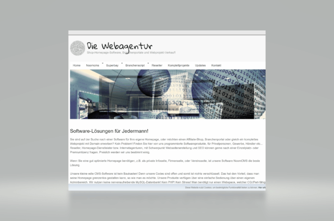 Die Webagentur. Einfach Software von casaworld. Software für Homepages, Branchenbücher, Webprojekte